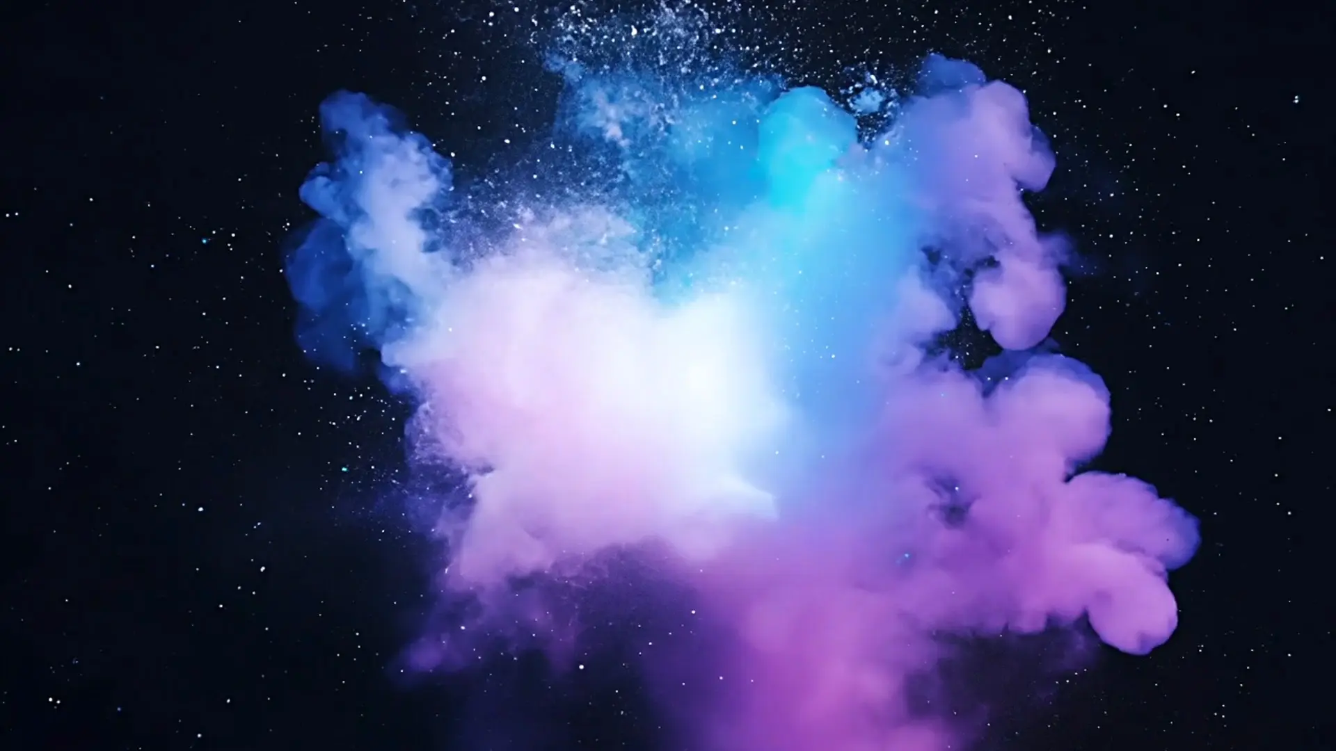 Vibrant Smoke Burst Overlay for video projects